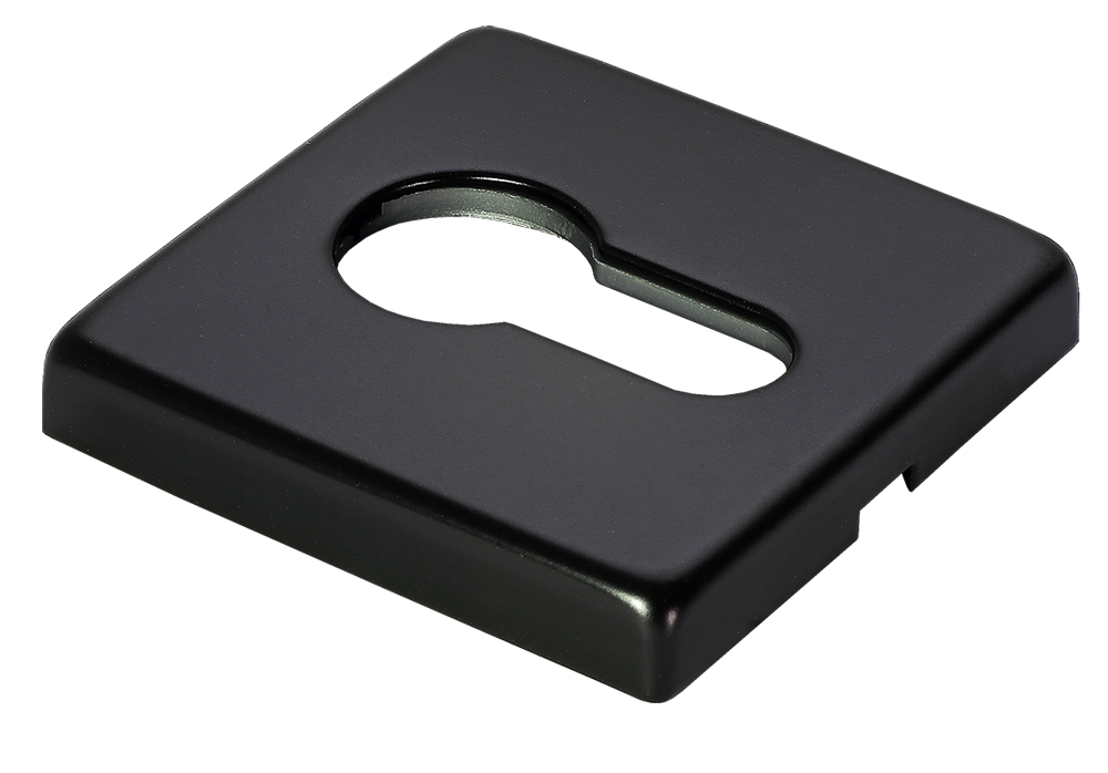 Накладка под евроцилиндр LUX-KH-S5 NERO-ST, цвет - черный soft-touch фото купить Кемерово