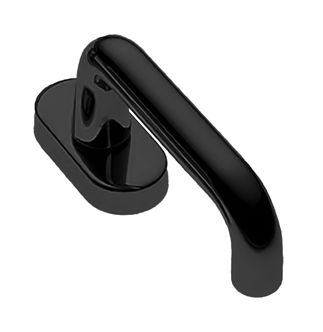 Ручка оконная IRIS W1 NERO, цвет - черный фото купить Кемерово