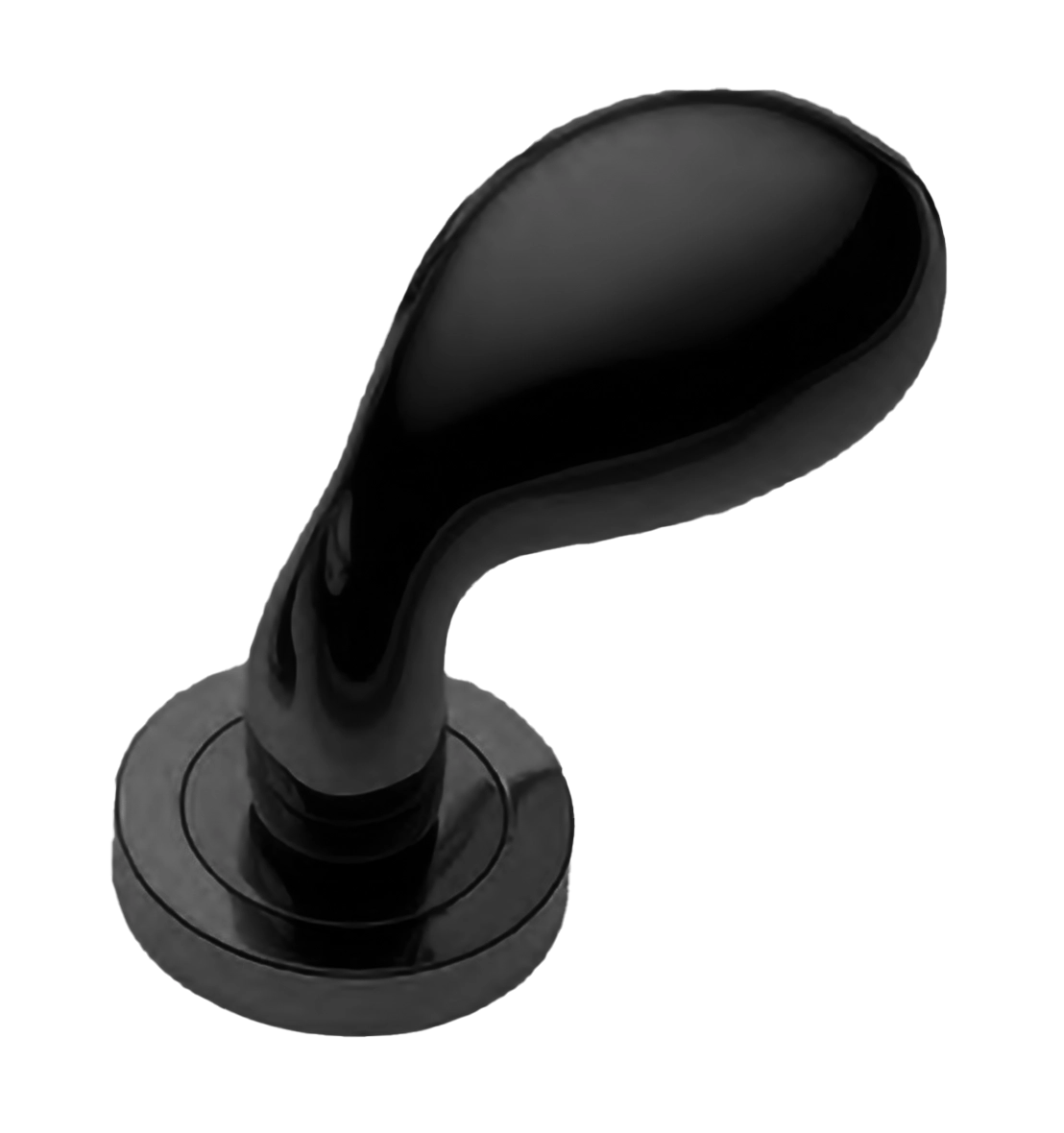 Ручка дверная AIR-2 R2 NERO раздельная на круглой розетке, цвет - черный фото купить Кемерово