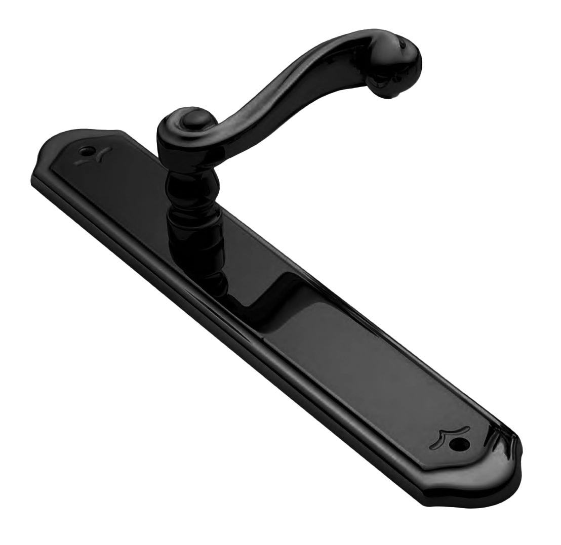 Ручка на планке PLAZA PL NERO, цвет - черный фото купить Кемерово