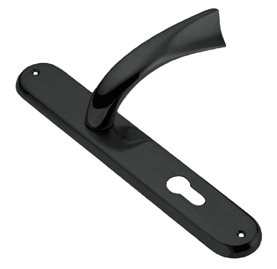 Ручка дверная на планке TENDER PL NIN, цвет черный никель, латунь фото купить в Кемерово