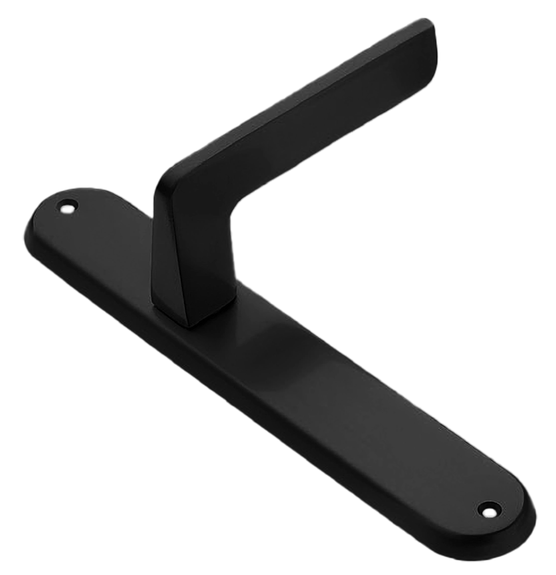 Ручка дверная на планке ROCK PL NERO, цвет черный, латунь фото купить в Кемерово