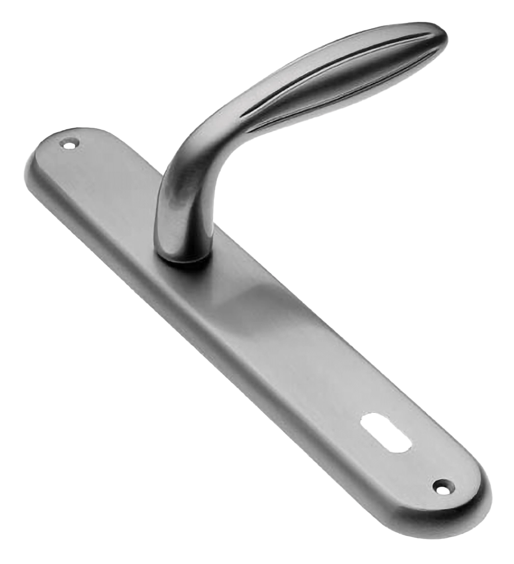 Ручка дверная на планке BUD PL CSA, цвет матовый хром, латунь фото купить в Кемерово