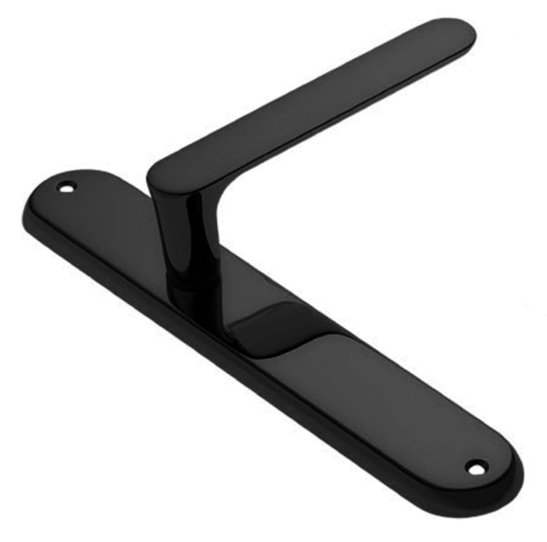 Ручка дверная на планке LE BOAT PL NERO, цвет черный, латунь фото купить в Кемерово