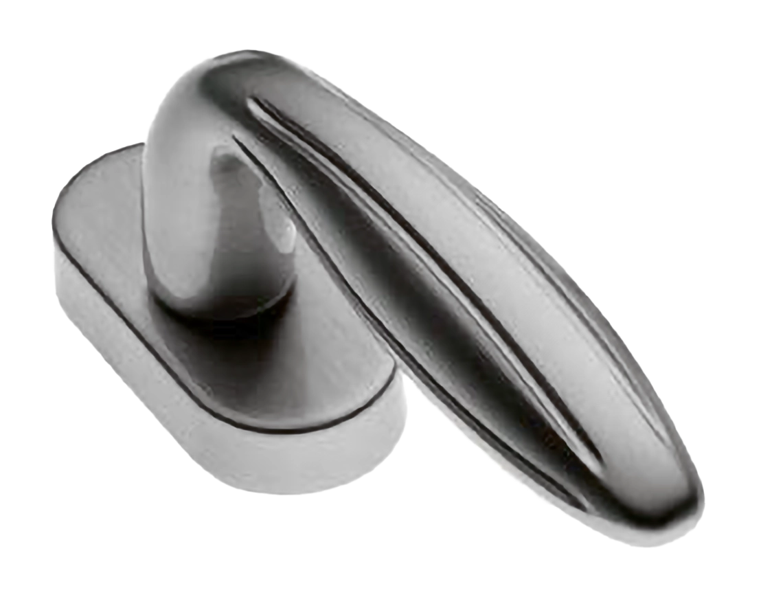 Ручка оконная BUD W1 CSA, цвет - матовый хром фото купить в Кемерово