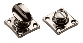 Завертка сантехническая LUX-WC-RIVA NIK на квадратной розетке цвет никель, ЦАМ фото купить в Кемерово