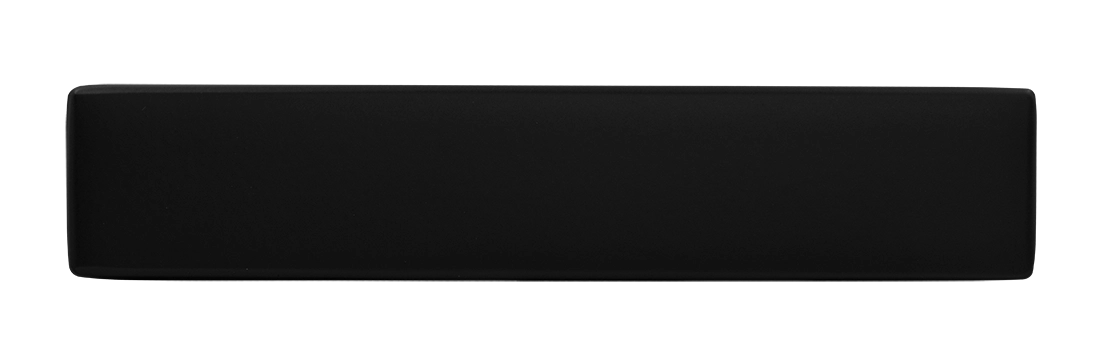 Ручка дверная SHUTTLE NERO-ST цвет черный soft-touch, ЦАМ фото купить в Кемерово