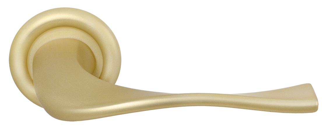 Ручка дверная SKYSCRAPER R7 AH на круглой розетке, цвет Осенний мёд/Autumn Honey фото купить Кемерово