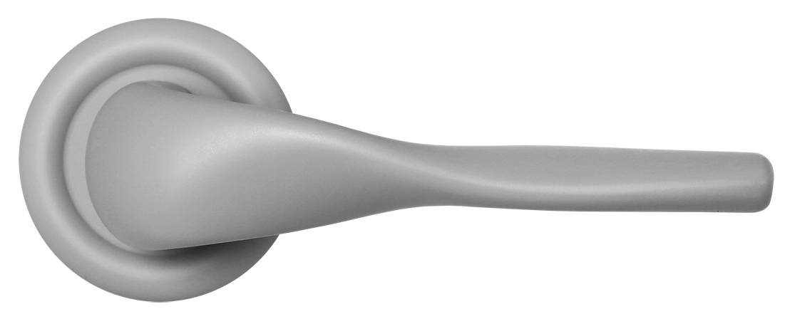 Ручка дверная LVB R7 SMI на круглой розетке, цвет Весенняя дымка/Spring Mist фото купить в Кемерово