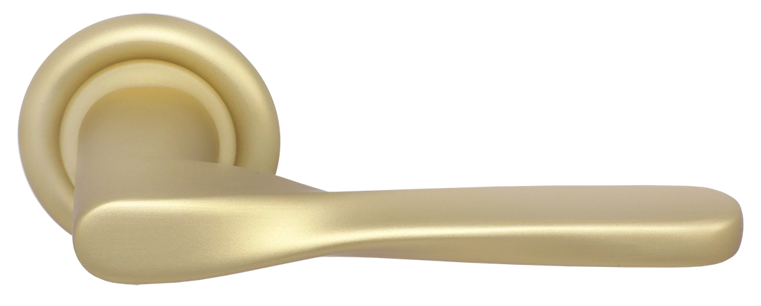 Ручка дверная THE OLYMPICS R7 AH на круглой розетке, цвет Осенний мёд/Autumn Honey фото купить Кемерово