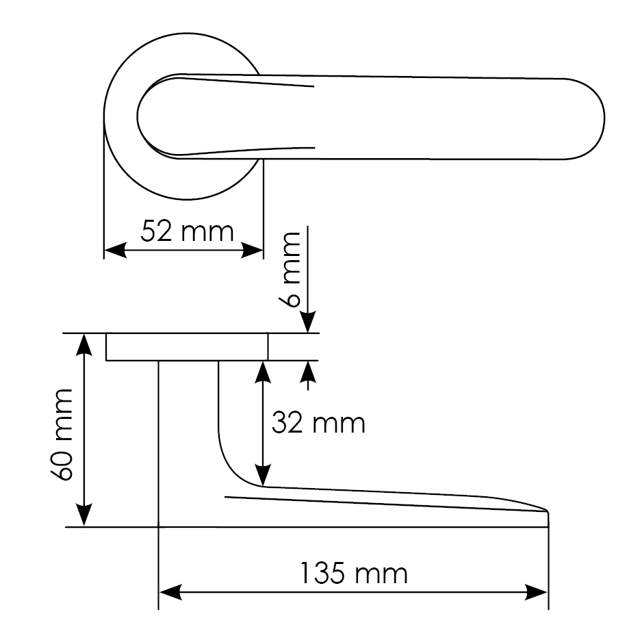 Комплект дверных ручек MH-59-R6 BL с заверткой MH-WC-R6 BL + магнитный замок M1895 BL, цвет черный фотомореллиКемерово