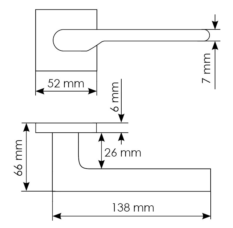 Комплект дверных ручек MH-53-S6 BL с заверткой MH-WC-S6 BL + магнитный замок  M1895 BL, цвет черный фото morelli Кемерово