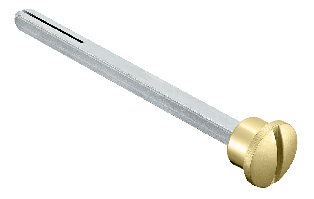 Четырехгранник LUX-SPINDLE-WC 110 OSA 110мм с кнопкой, цвет матовое золото фото купить Кемерово