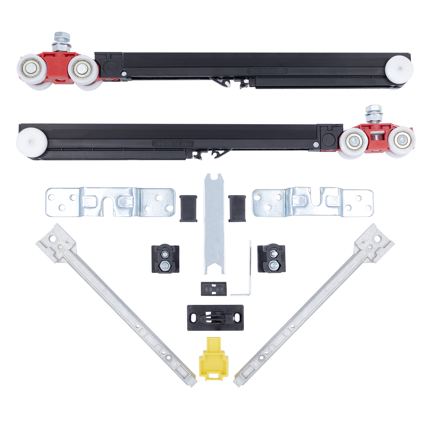 Комплект роликов ECO SLIDING SET 3 80kg NEW, двойной доводчик, дверь до 80кг фото купить Кемерово