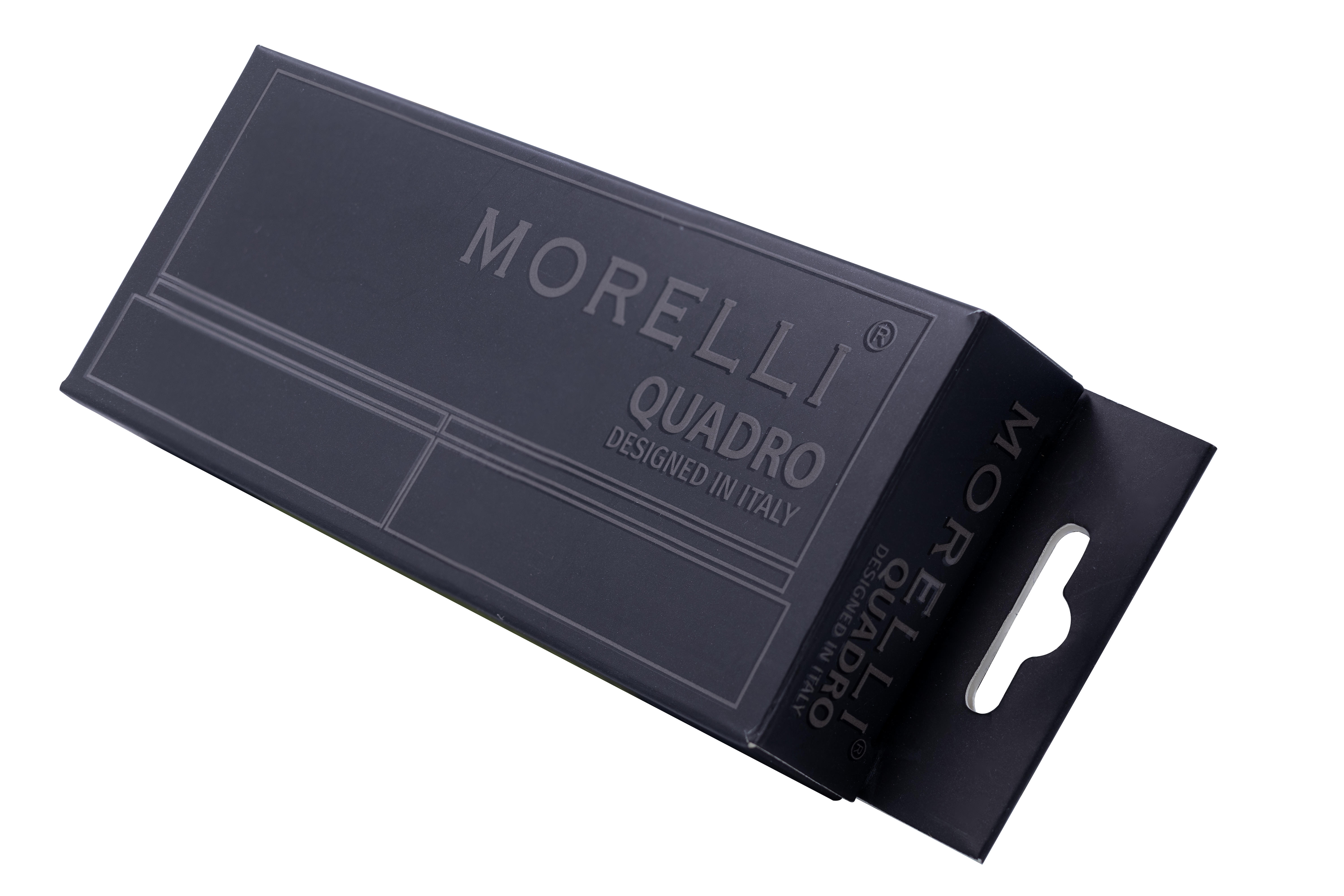 Петля алюминиевая QUADRO-1 BL без врезки на квадратной оси, цвет черный фото morelli Кемерово