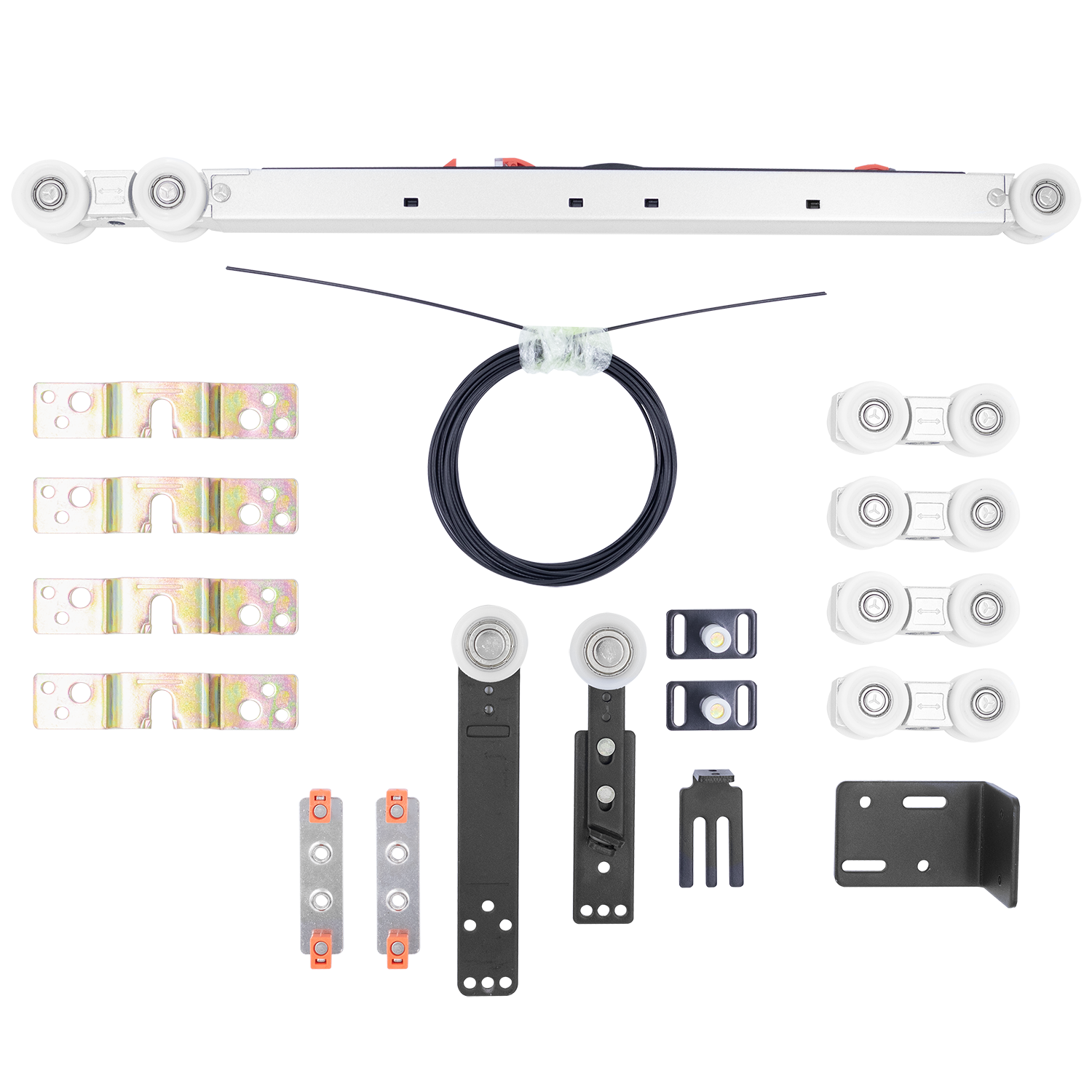 SET-TS 2+1, комплект системы TS для раздвижных дверей на 3 полотна (2 подвижных и 1 стационарное) фото купить Кемерово