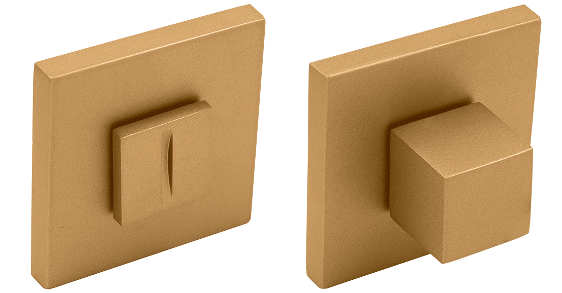 Завертка сантехническая MH-WC-S6 FTG на квадратной розетке 6мм цвет матовое итальянское золото фото купить Кемерово