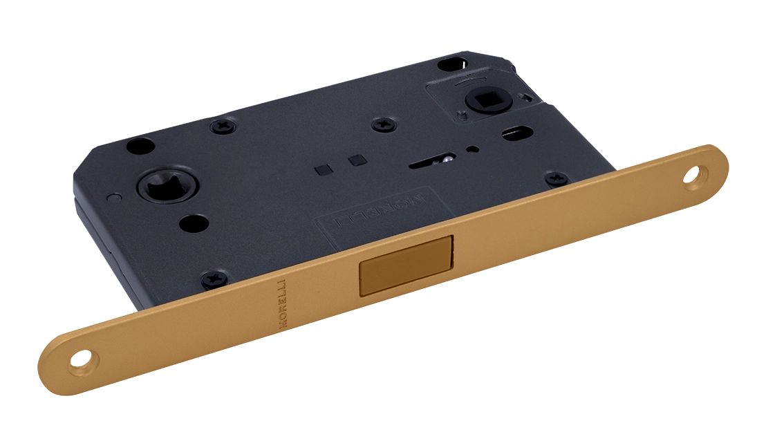 Защелка межкомнатная M1895 FTG магнитная, сантехническая, цвет матовое итальянское золото фото купить Кемерово