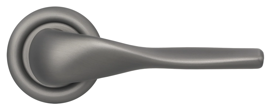 Ручка дверная LVB R7 WF на круглой розетке, цвет Зимняя стужа/Winter Frost фото купить в Кемерово