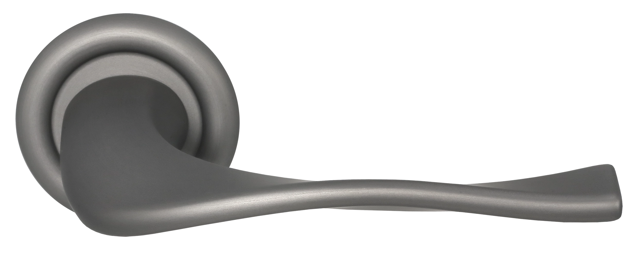 Ручка дверная SKYSCRAPER R7 WF на круглой розетке, цвет Зимняя стужа/Winter Frost фото купить Кемерово