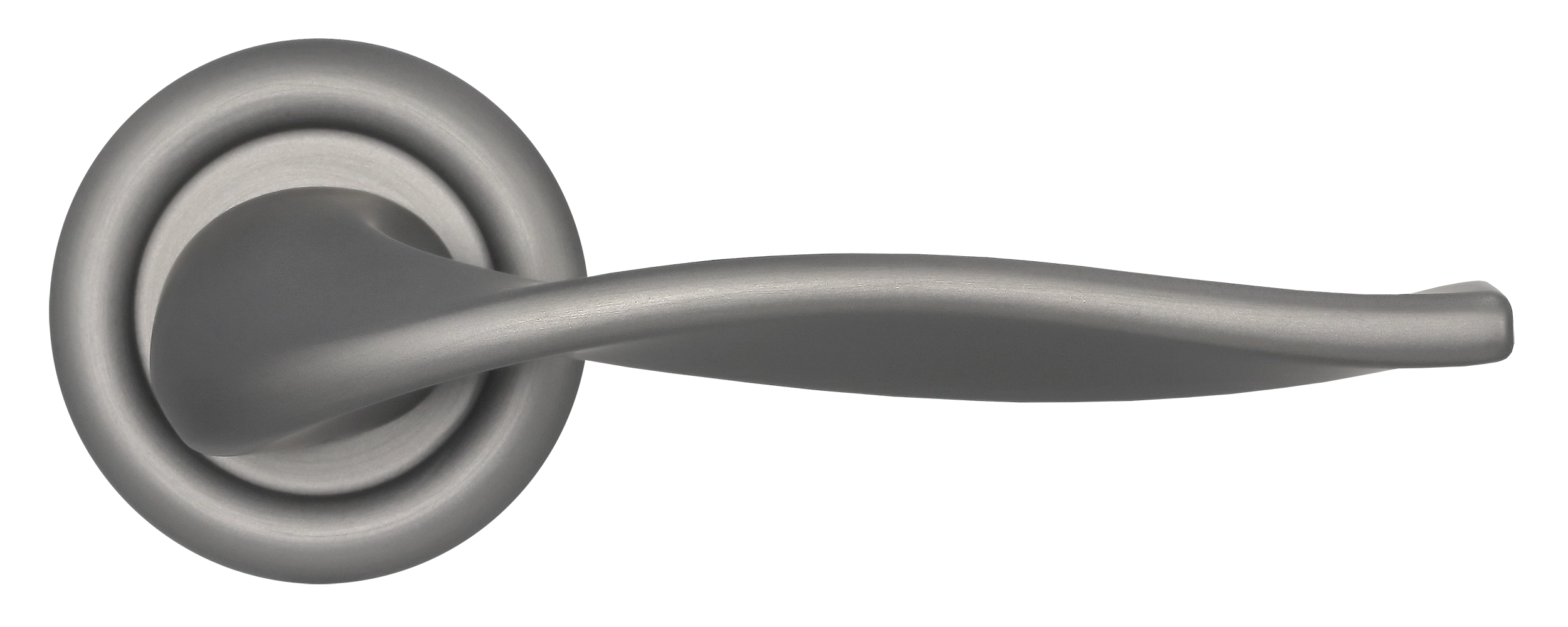 Ручка дверная SKYSCRAPER R7 WF на круглой розетке, цвет Зимняя стужа/Winter Frost фото купить в Кемерово