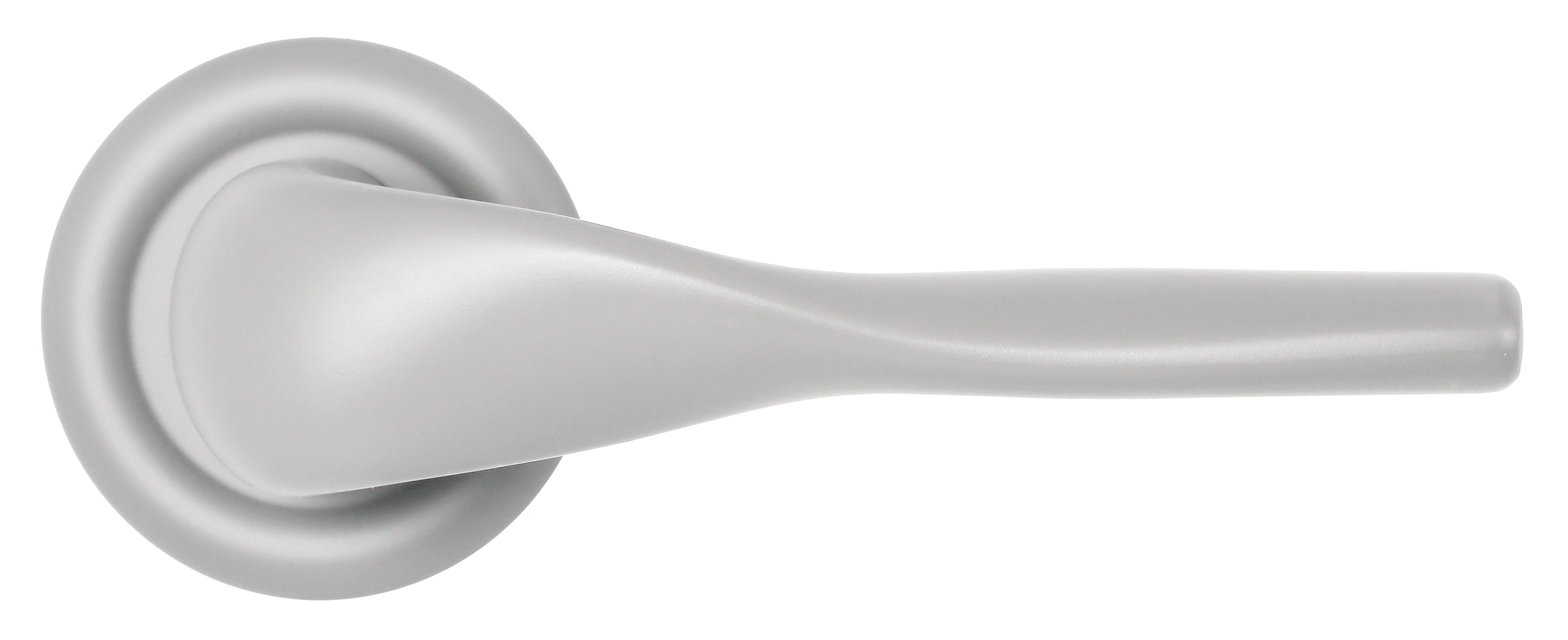 Ручка дверная LVB R7 SSW на круглой розетке, цвет Стокгольмский снегопад/Stockholm Snowfall фото купить в Кемерово