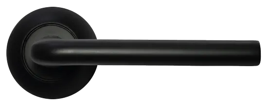 КОЛОННА, ручка дверная MH-03 BL, цвет - черный фото купить в Кемерово