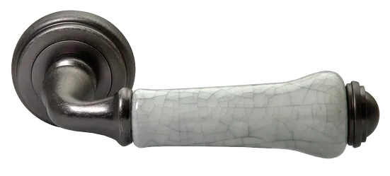 UMBERTO, ручка дверная MH-41-CLASSIC OMS/GR, цвет - старое мат.серебро/серый фото купить Кемерово