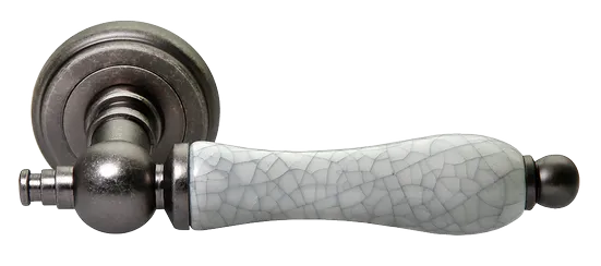 MART, ручка дверная MH-42-CLASSIC OMS/GR, цвет - старое мат.серебро/серый фото купить Кемерово