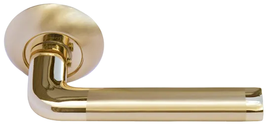 КОЛОННА, ручка дверная MH-03 SG/GP, цвет - мат.золото/золото фото купить Кемерово