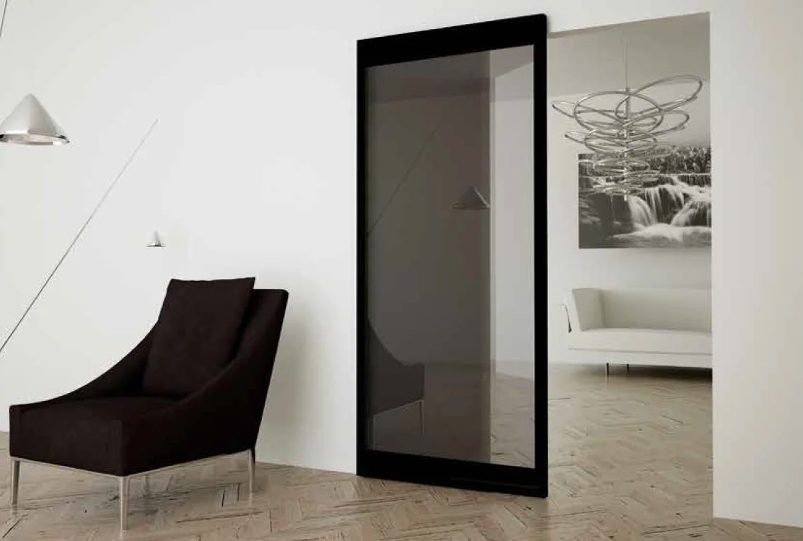Система для раздвижных дверей INVISIBLE-2 FRAME 1100/2600 E3S, ширина 1100мм, высота 2600мм, цвет коричневый фото купить Кемерово