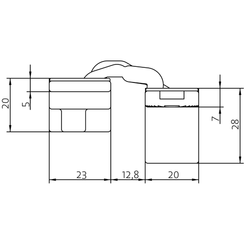 HH-19 B, скрытая петля, цвет - черный фото morelli Кемерово