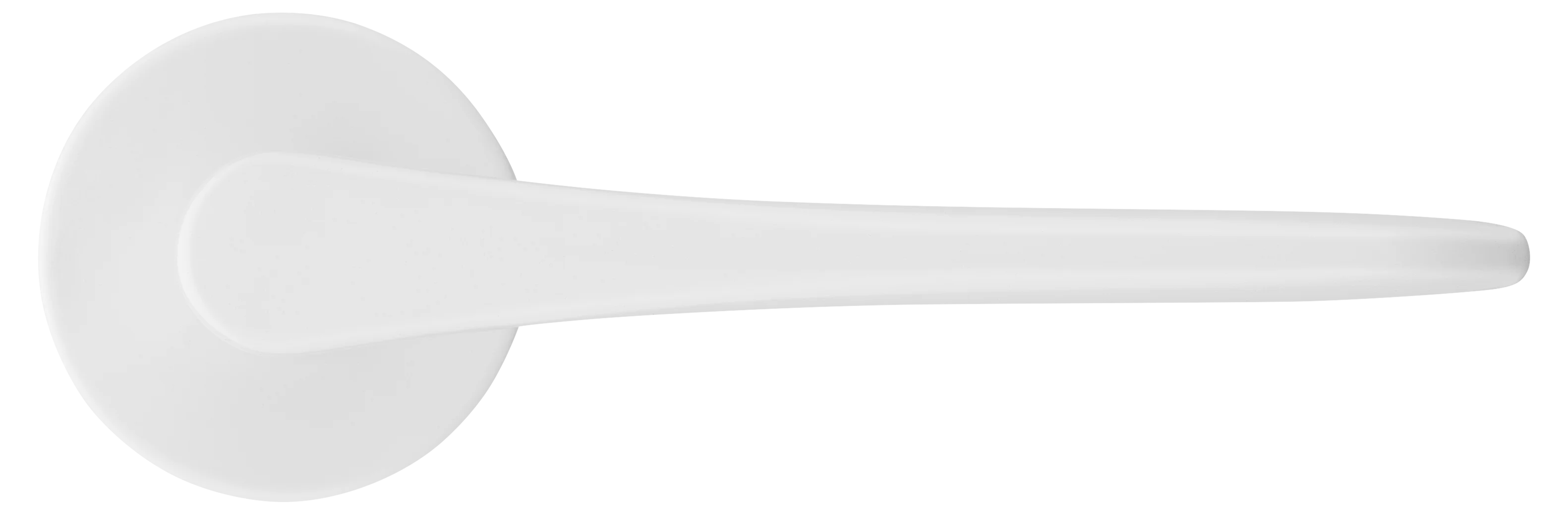 AULA R5 BIA, ручка дверная на розетке 7мм, цвет -  белый фото купить в Кемерово