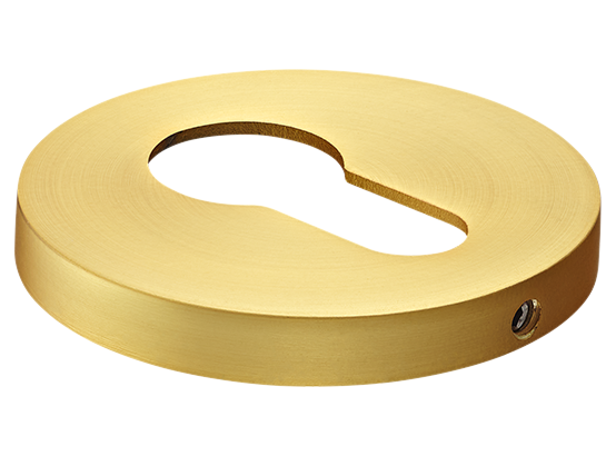 Накладка на ключевой цилиндр, на круглой розетке 6 мм, MH-KH-R6 MSG,  цвет - мат. сатинированное золото фото купить Кемерово
