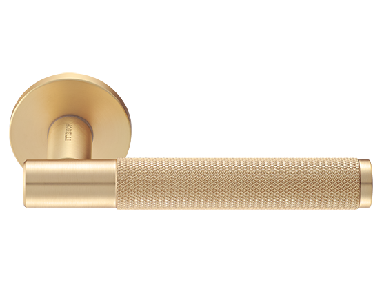 Ручка дверная "AZRIELI" на круглой розетке 6 мм, MH-57-R6T MSG, цвет - мат. сатинированное золото фото купить Кемерово