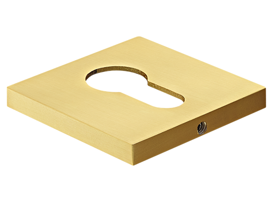 Накладка на ключевой цилиндр, на квадратной розетке 6 мм, MH-KH-S6 MSG, цвет - мат. сатинированное золото фото купить Кемерово