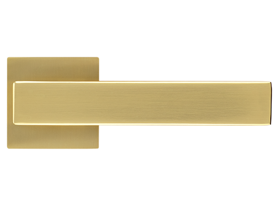 LOT ручка дверная на квадратной розетке 6 мм MH-56-S6 MSG, цвет - мат.сатинированное золото фото купить в Кемерово