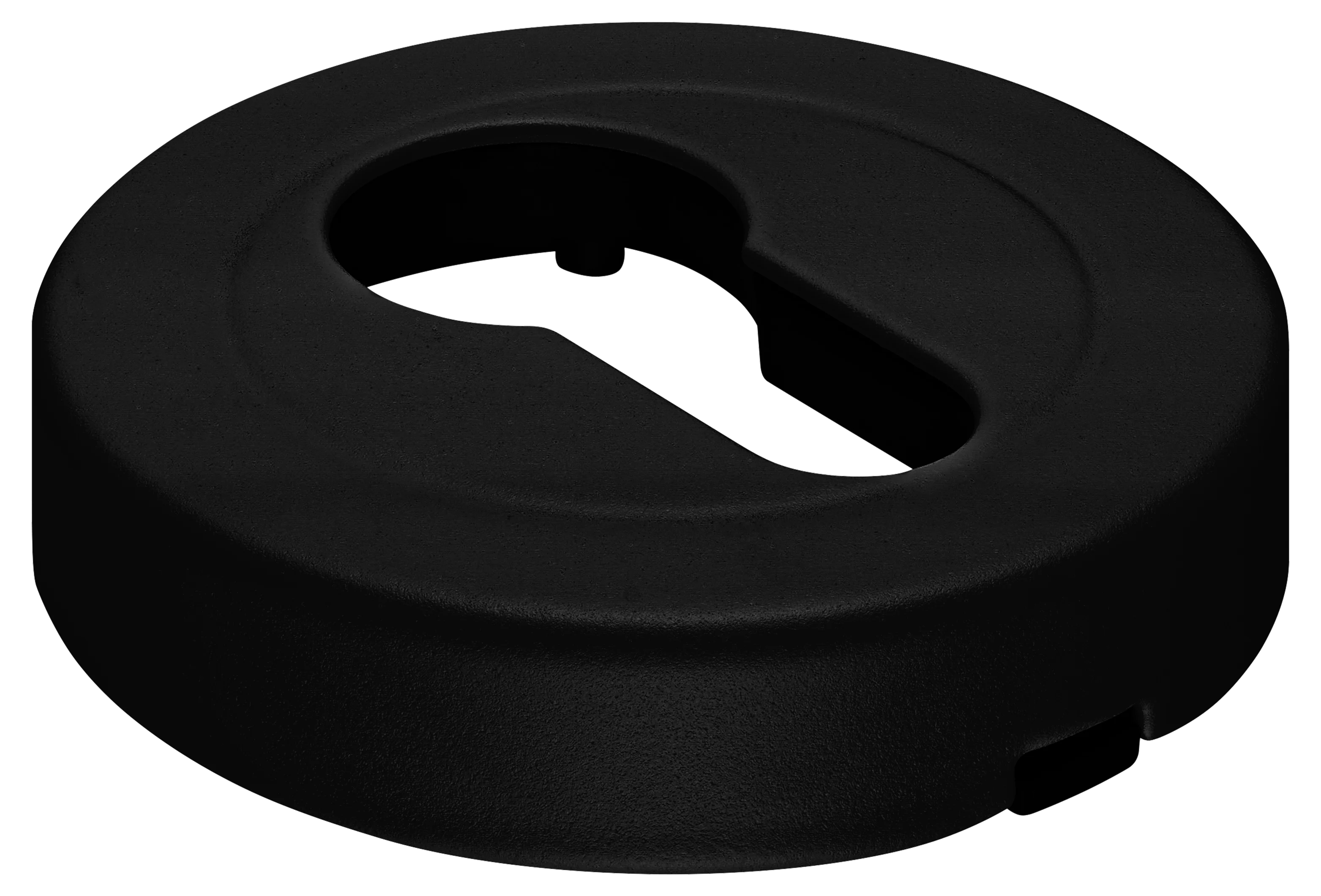 LUX-KH-R2 NERO, накладка на евроцилиндр, цвет - черный фото купить Кемерово